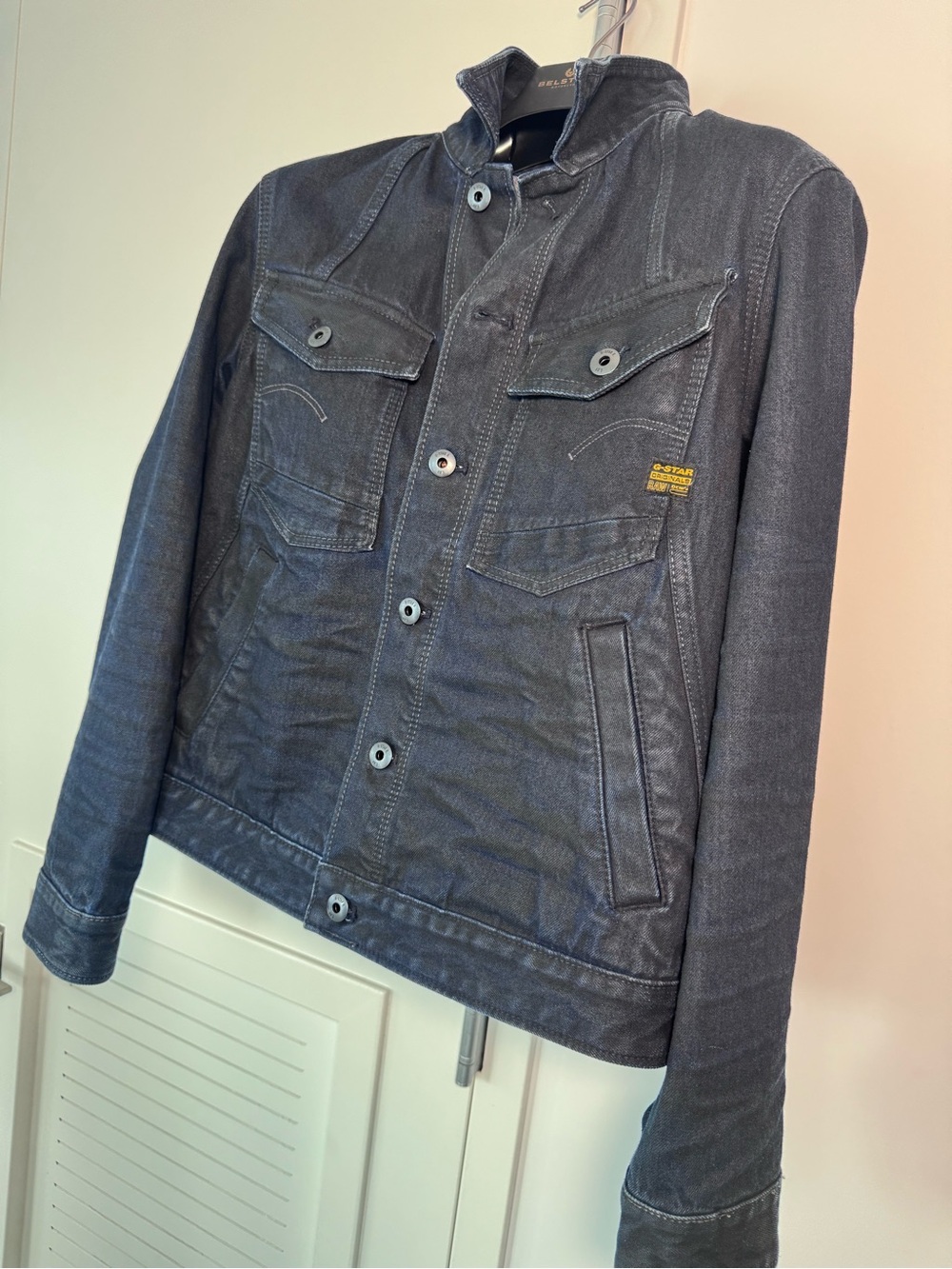 G-Star Men's Dark Gray Military Denim Jacket